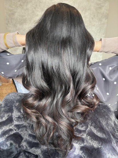 Gorgeous hair transformation with tape extensions.